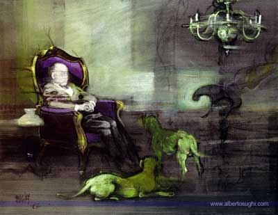 A. Sughi, Uomo coi cani