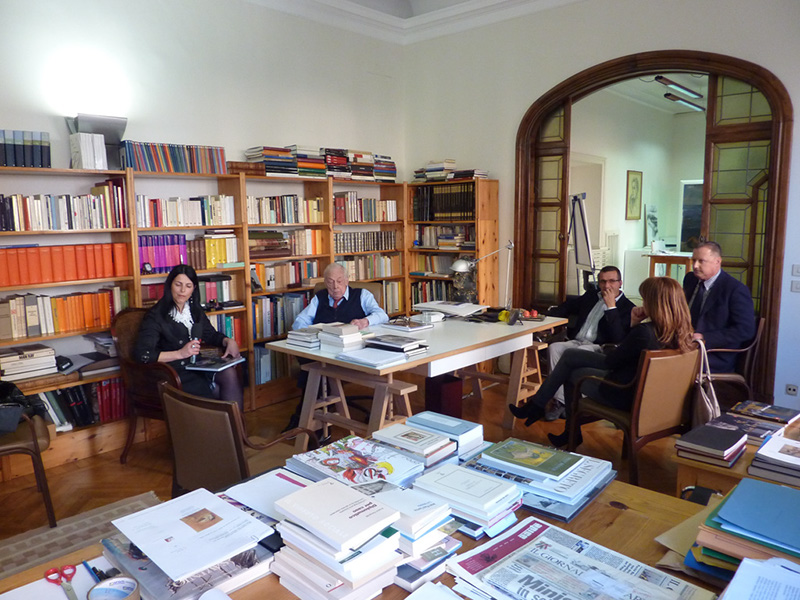 La Galleria Arte Pentagono nello Studio di Alberto Sughi, Aprile 2011