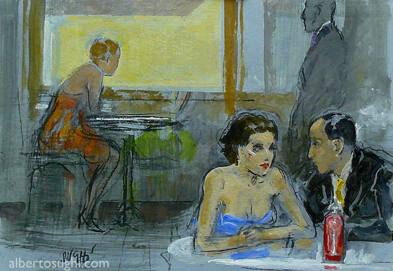 Alberto Sughi, I tavoli del bar