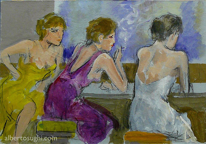 Alberto Sughi, Ragazze al bar