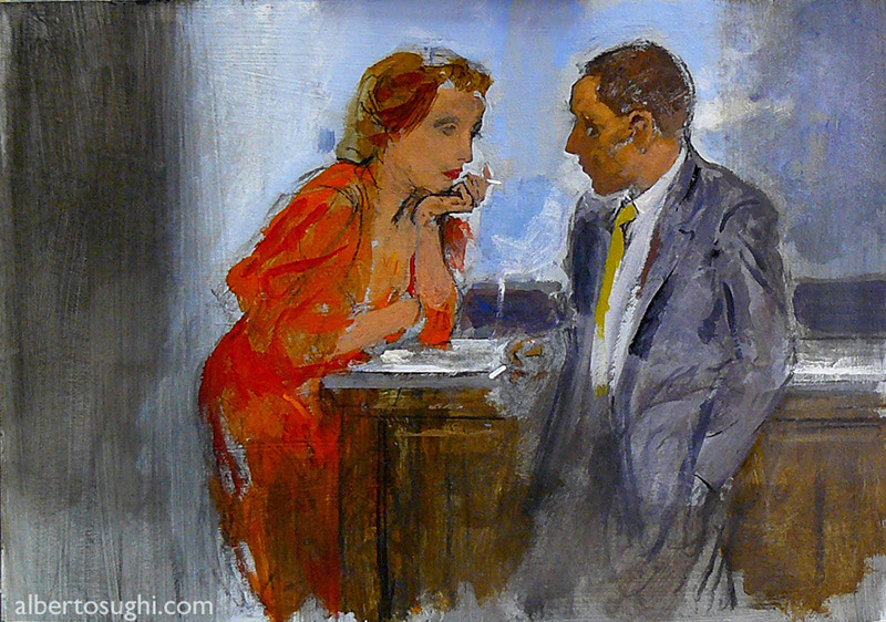 Alberto Sughi, Al banco del bar